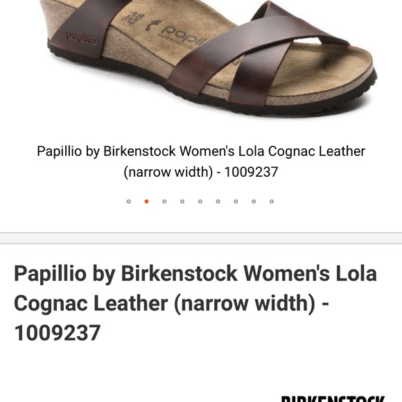 NIB New in box Birkenstock Papillio Lola sandals in cognac size 39 or 8. - Picture 2 of 9